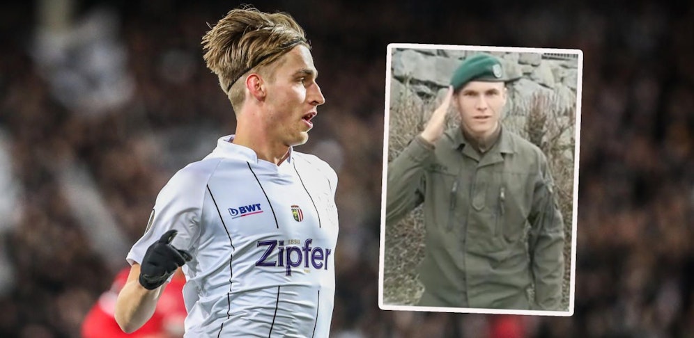 Marko Raguz (l) und Dominik Reiter leisten ihren Grundwehrdienst.