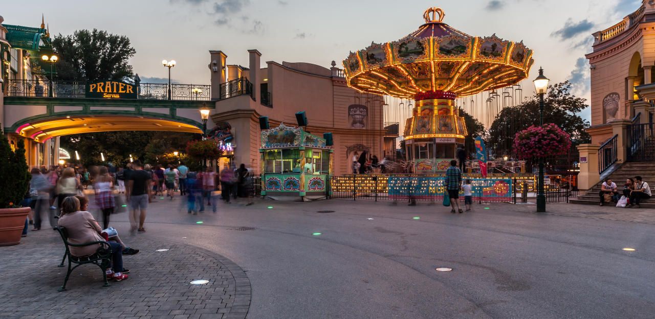 Symbolbild: Der Riesenradplatz im Wiener Prater.
