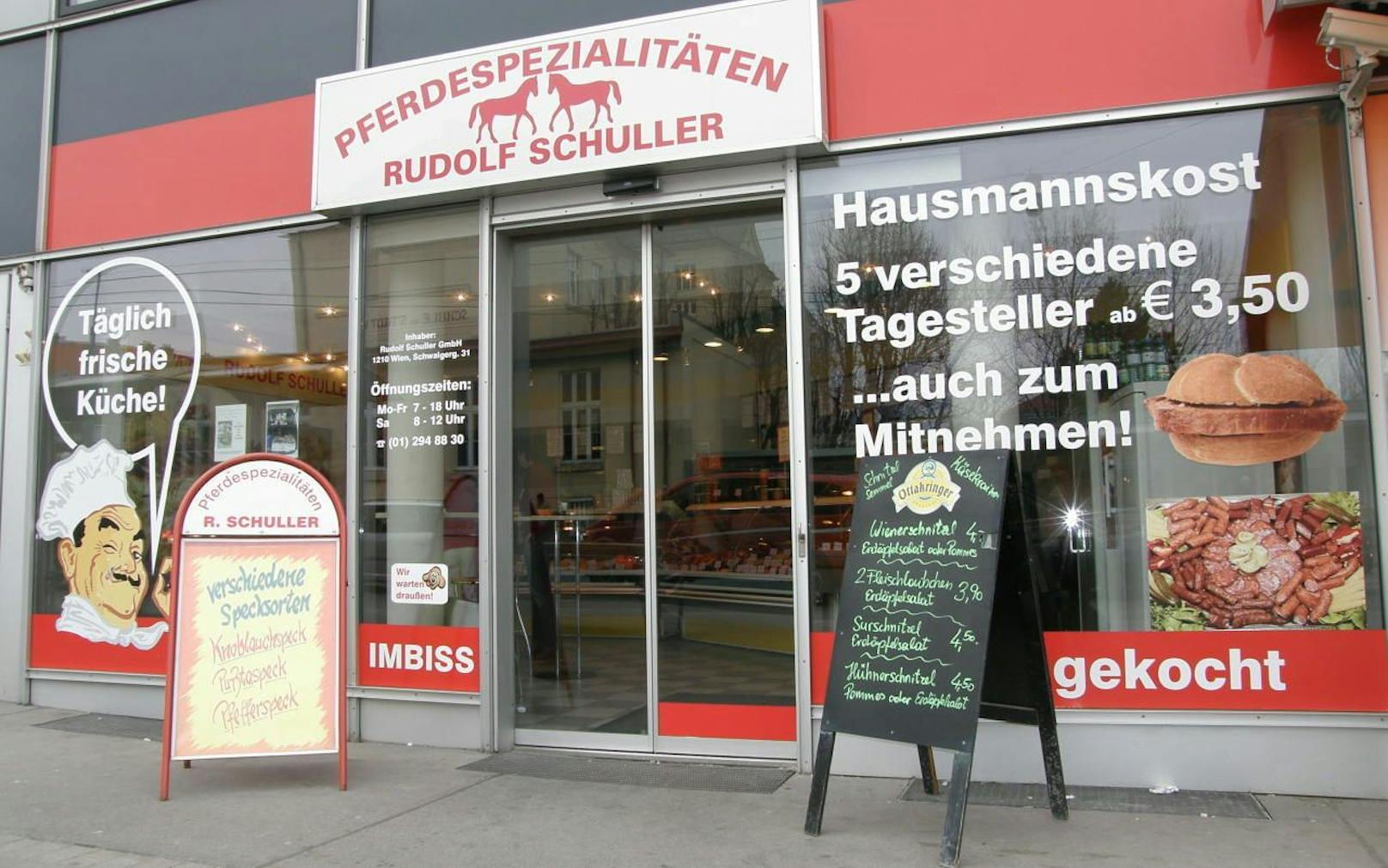 Der Wiener Traditionspferdefleischer Rudolf Schuler ist insolvent.