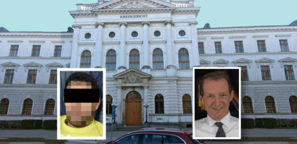 Der enthaftete Verdächtige (l.) mit Anwalt W. Blaschitz