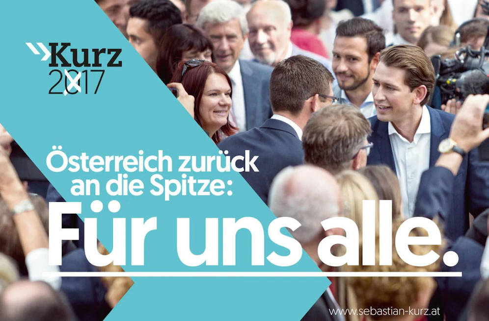 "Österreich zurück an die Spitze: Für uns alle": Eines der ÖVP-Plakate der zweiten Welle.
