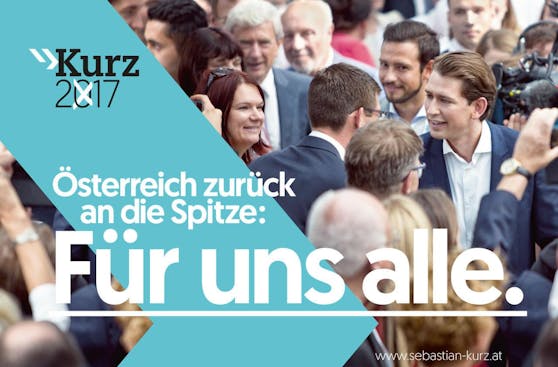&quot;Österreich zurück an die Spitze: Für uns alle&quot;: Eines der ÖVP-Plakate der zweiten Welle.