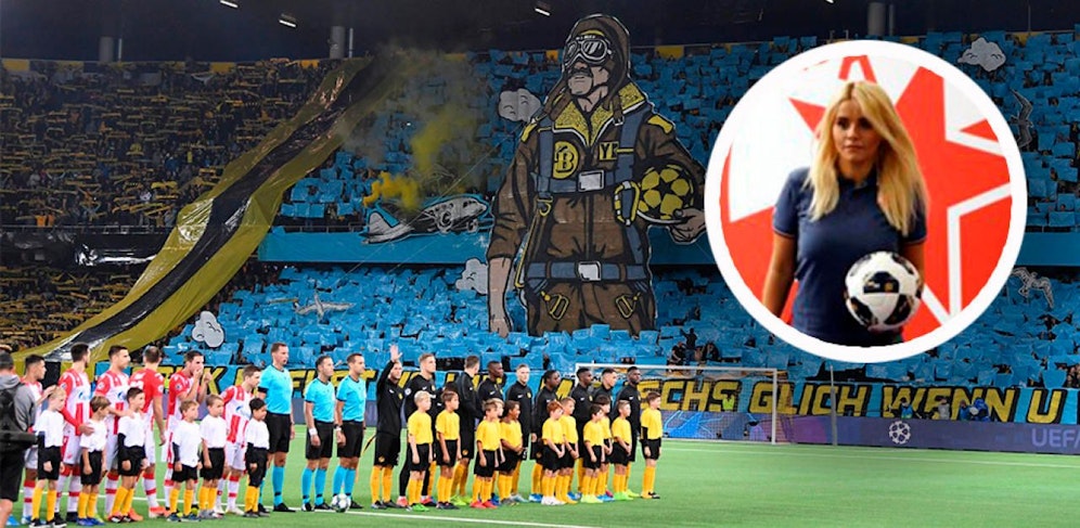 Wurde Roter-Stern-Pressesprecherin Tatjana Sajkovic von einer Flasche getroffen?