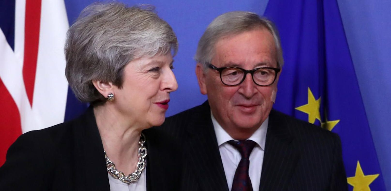 Jean-Claude Juncker und Theresa May