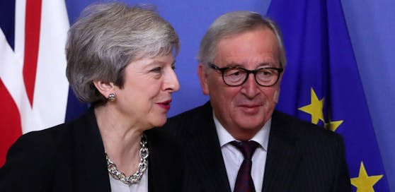Jean-Claude Juncker und Theresa May