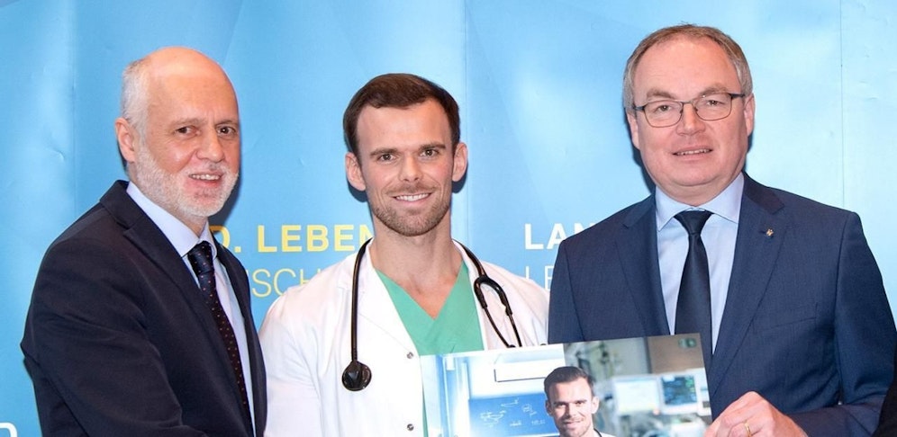 Stephan Pernkopf (r.), Gerald Bachinger (l.), Markus Klamminger (M.)