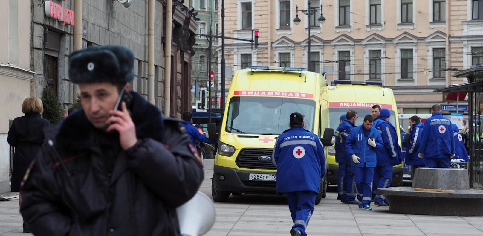 Zwei Personen wurden bei dem Vorfall in St. Petersburg getötet
