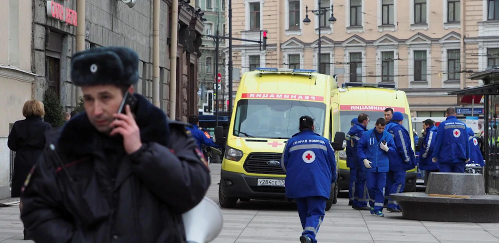 Zwei Personen wurden bei dem Vorfall in St. Petersburg getötet