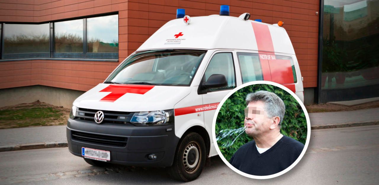 Heute.at - Rabiater Gmundner (44) bespuckte Rettungskräfte