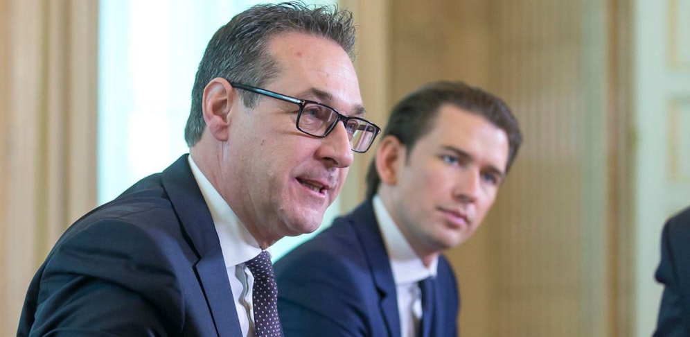 Bundeskanzler Sebastian Kurz (ÖVP) und Vizekanzler Heinz-Christian Strache (FPÖ).