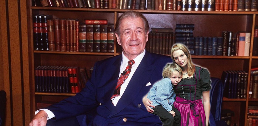 "Kuli" Kulenkampffs Enkelin Mascha mit Sohn Julian. 