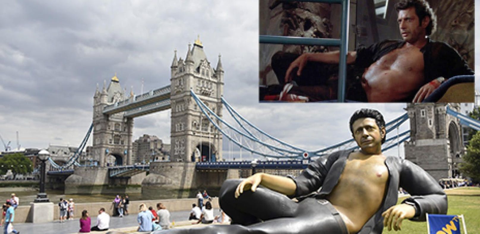 Schiacher Riesen-Goldblum amüsiert London