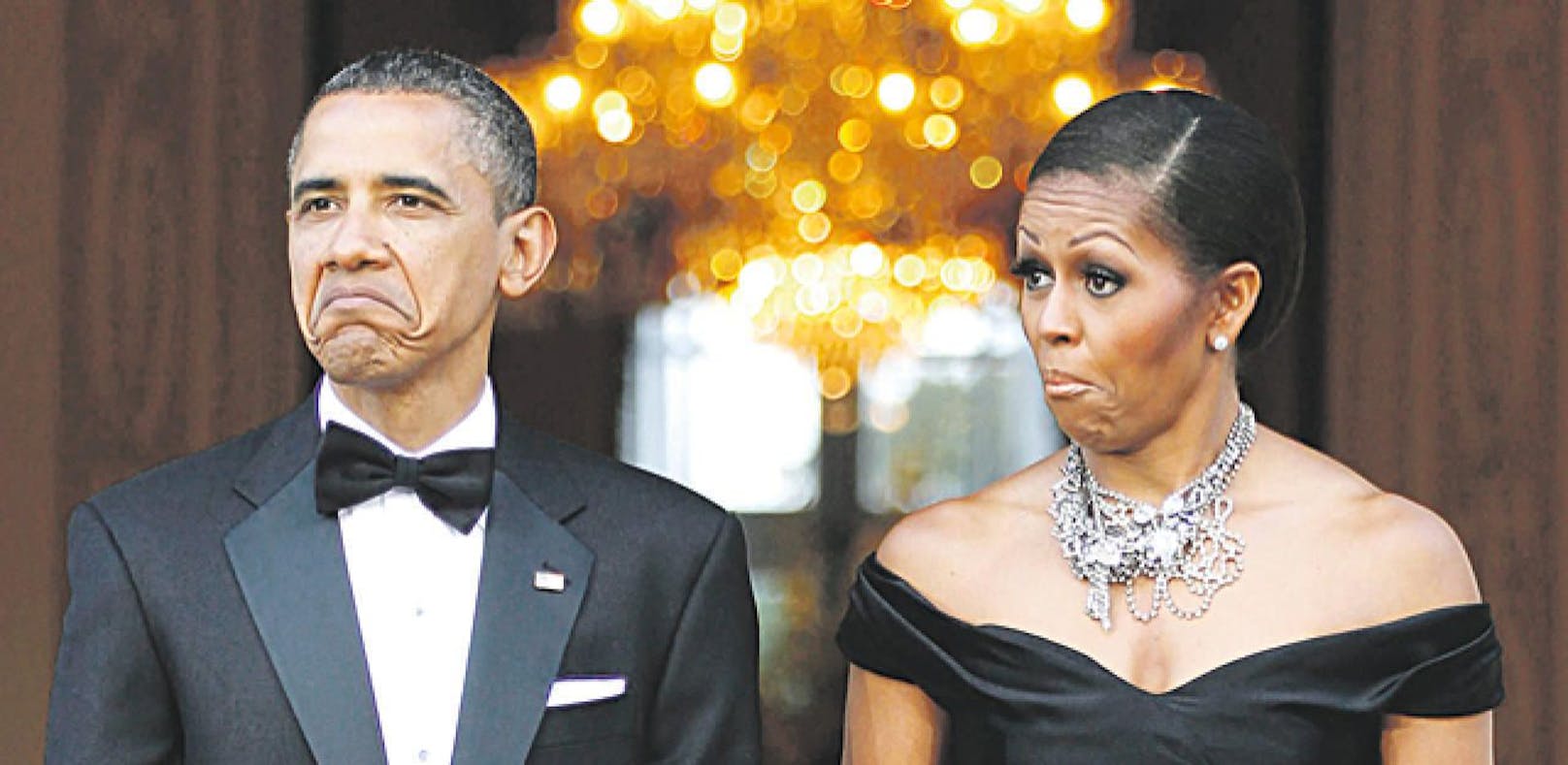 US-Präsident Barack Obama mit Gattin Michelle.
