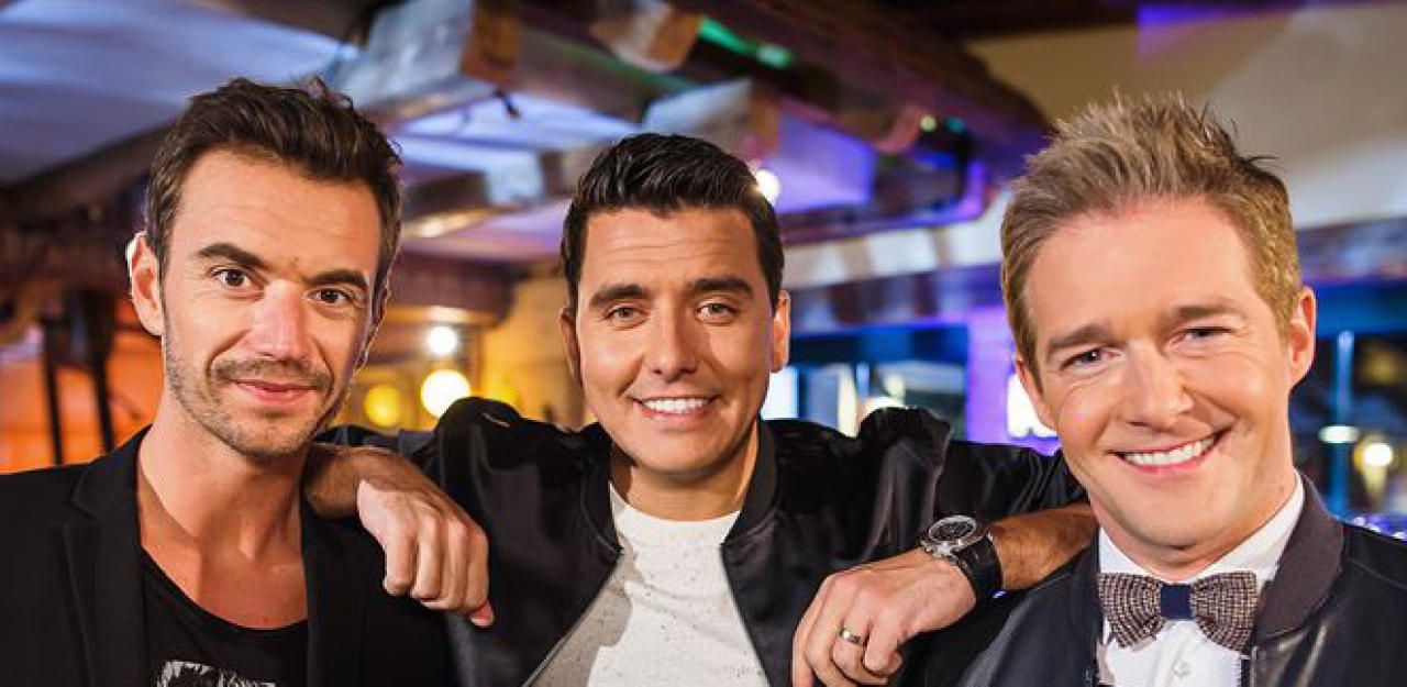 Jan Smith ist seit 2015 Teil des Schlagertrios Klubbb3, zu dem auch Florian Silbereisen (links) und Christoff De Bolle (rechts) gehören.