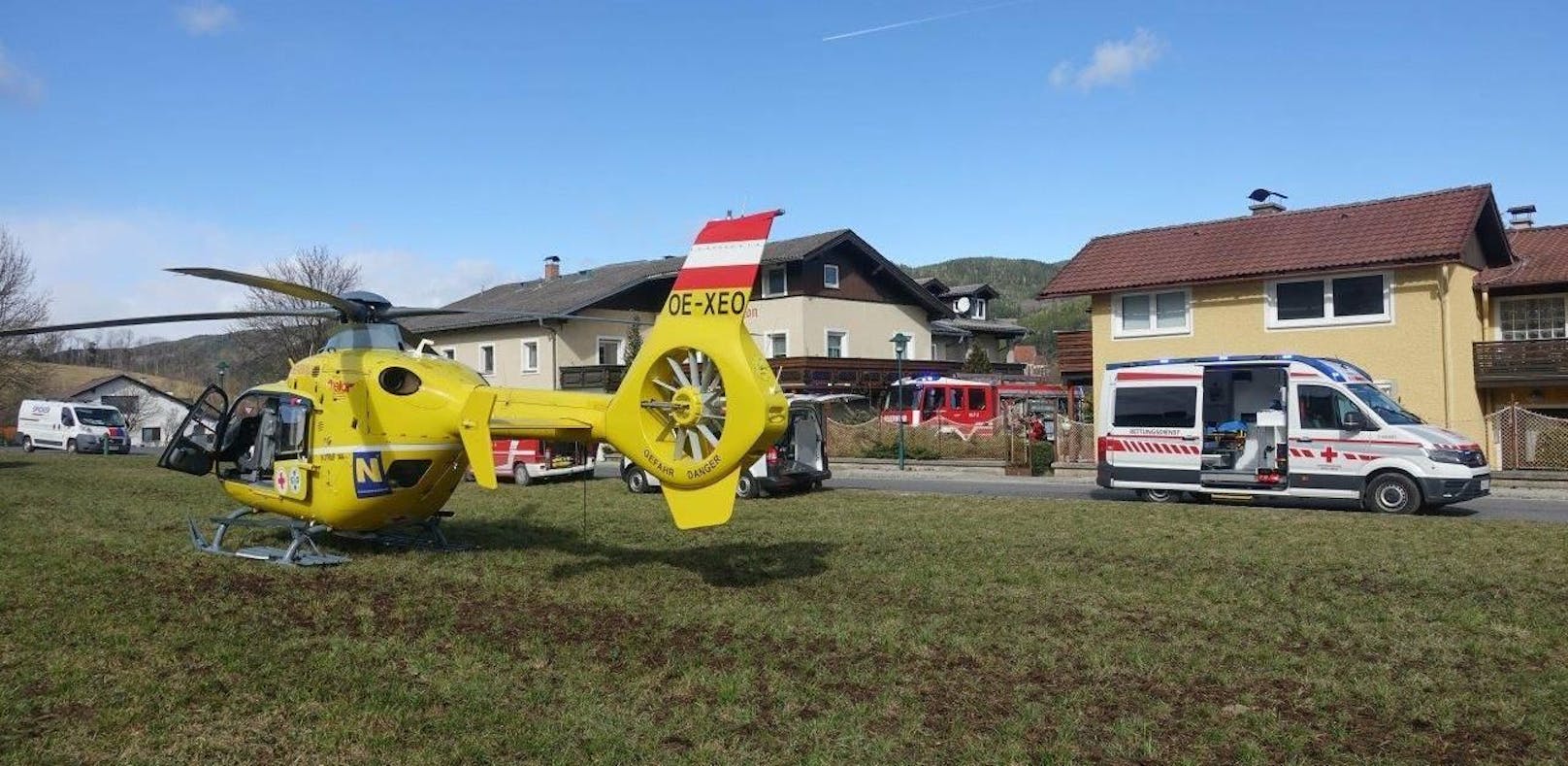 Zimmerbrand: Seniorin per Helikopter ins Wiener AKH