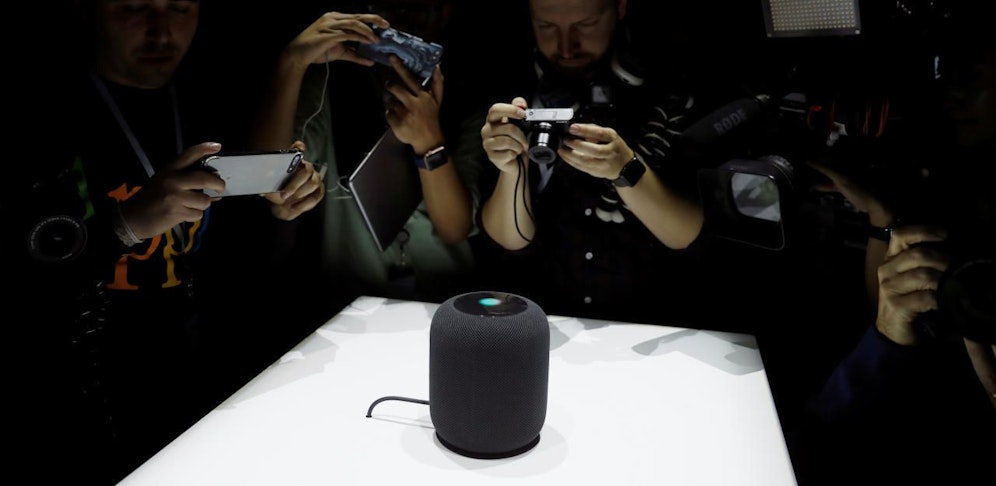 Hochgelobt: Homepod von Apple.