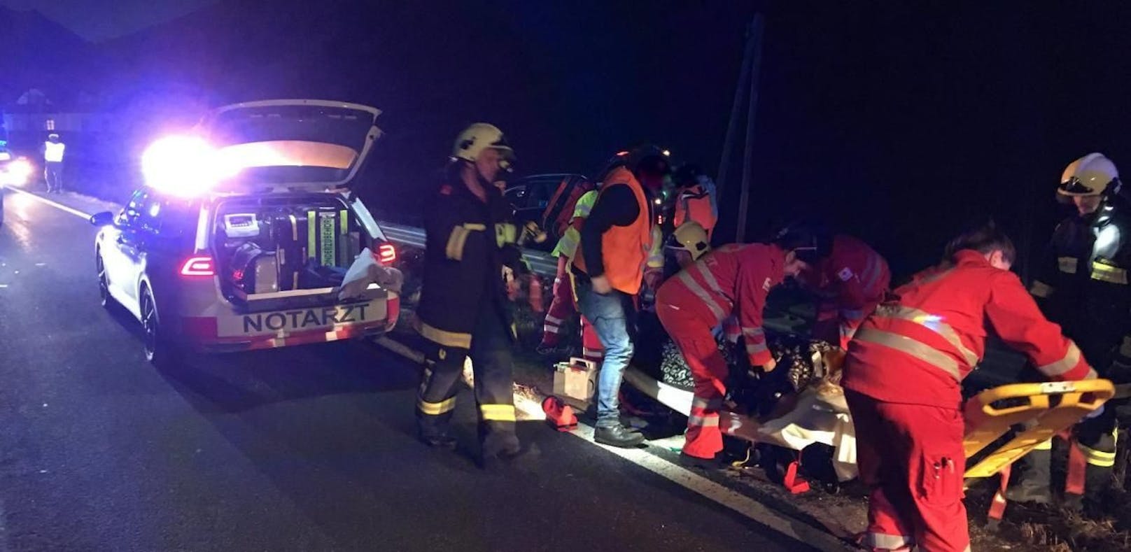 St. Anton/Jessnitz: Vier Verletzte bei Unfall