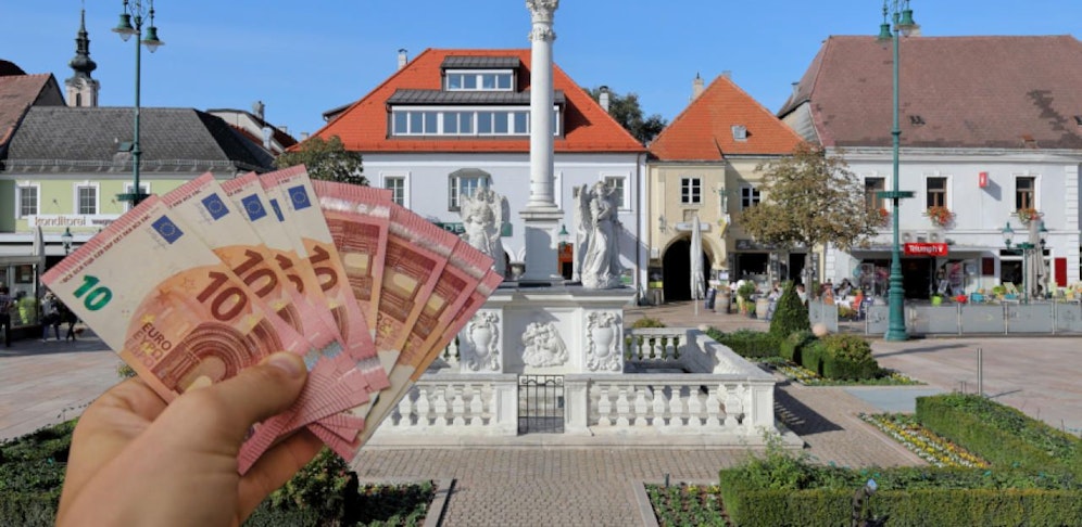 Mit falschen 10er-Scheinen kaufte zumindest einer der beiden in Tulln ein.