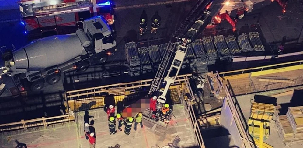 Ein Foto der komplizierten Rettungsaktion.