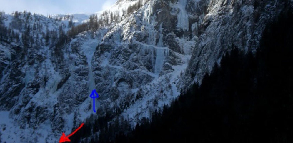 Eisfall "Federweiß" in Bad Gastein