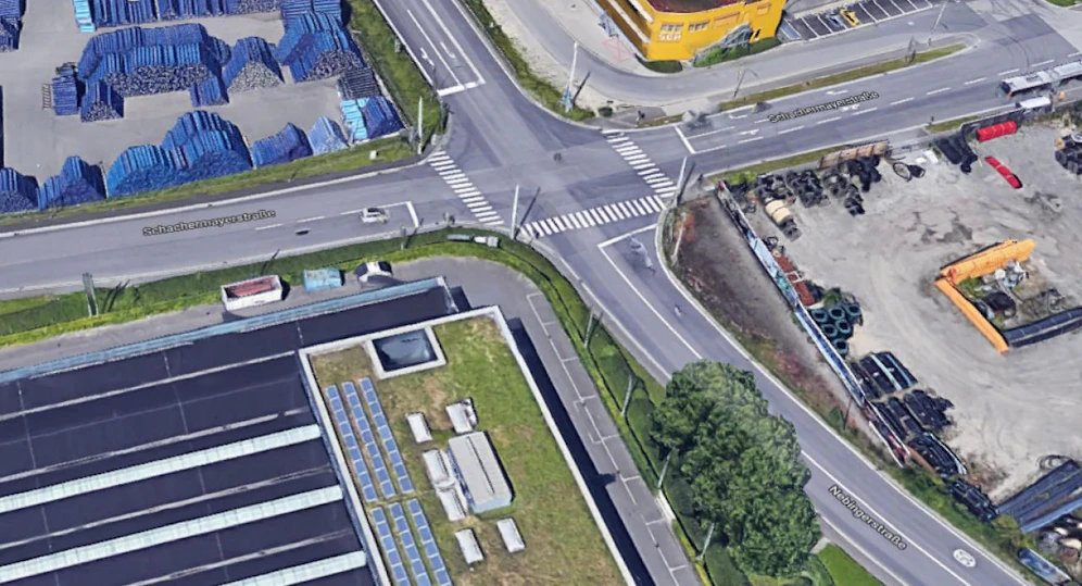 An dieser Kreuzung in Linz wurden zwei Fußgänger schwer verletzt.