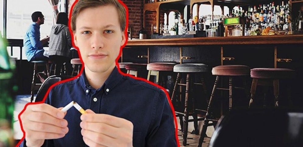 "Heute.at"-Reporter Lukas Urban kann die Argumente gegen das Rauchverbot langsam nicht mehr hören.