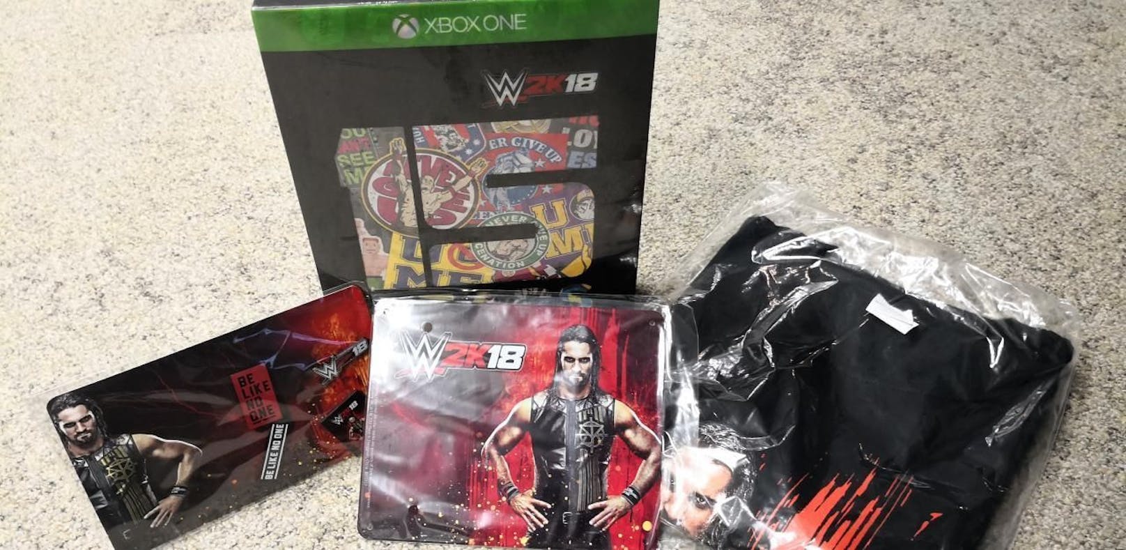 Die WWE 2K18 Collector's Edition.