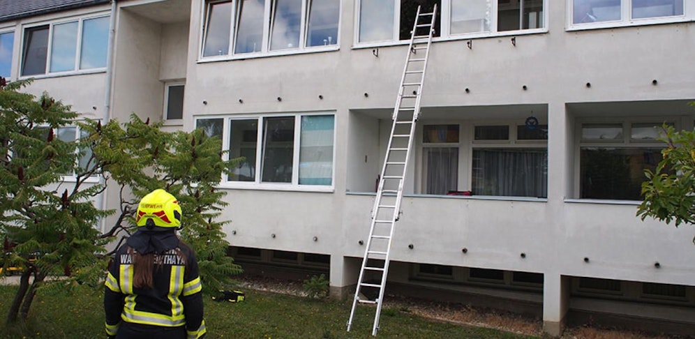 Über eine Leiter gelangten die Florianis ins Innere. 