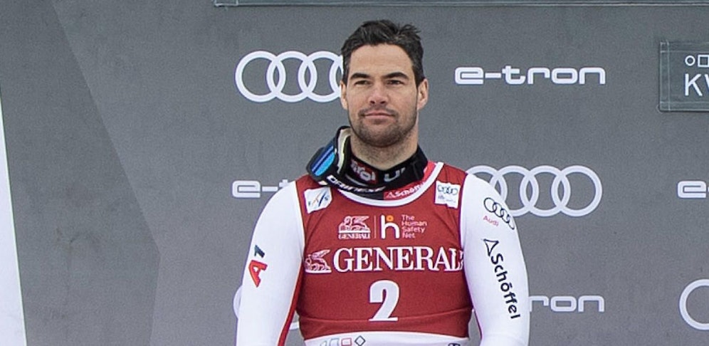 Drei Punkte fehlten Kriechmayr auf den Super-G-Kristall - kein Wunder, dass bei der Ehrung keine Freude bei ihm aufkam. 