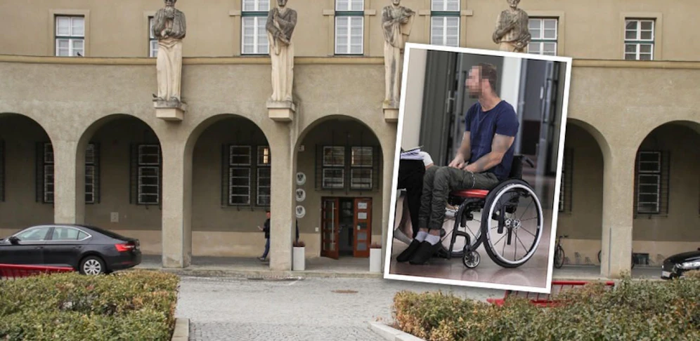 Angeklagter vor Gericht in Krems
