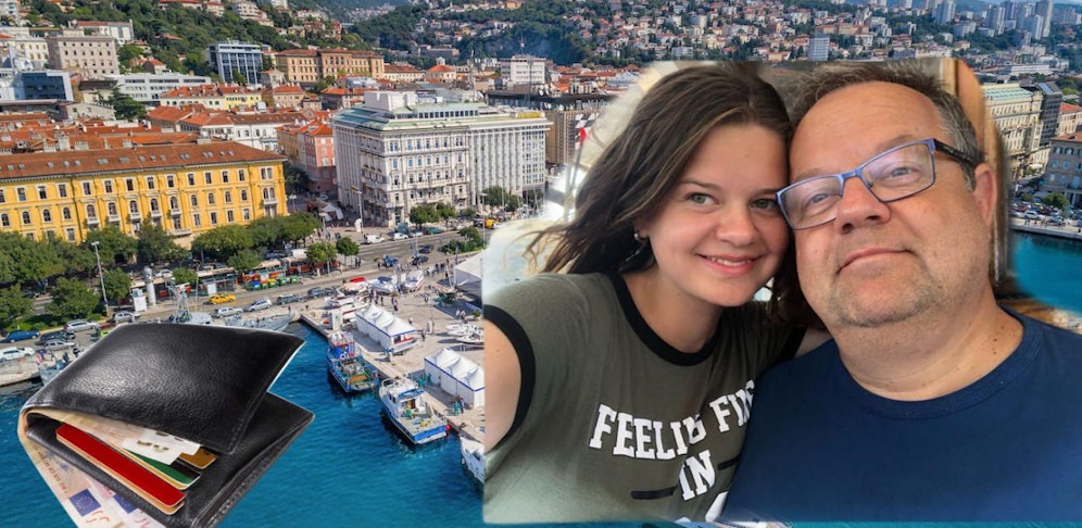 Michael Strozer und seine Tochter Sophie wurden im Urlaub Opfer von dreisten Trickdieben.