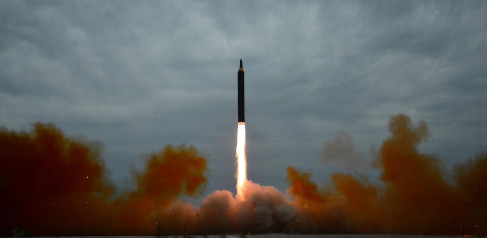 Start einer Rakete in Pjöngjang im August 2017.