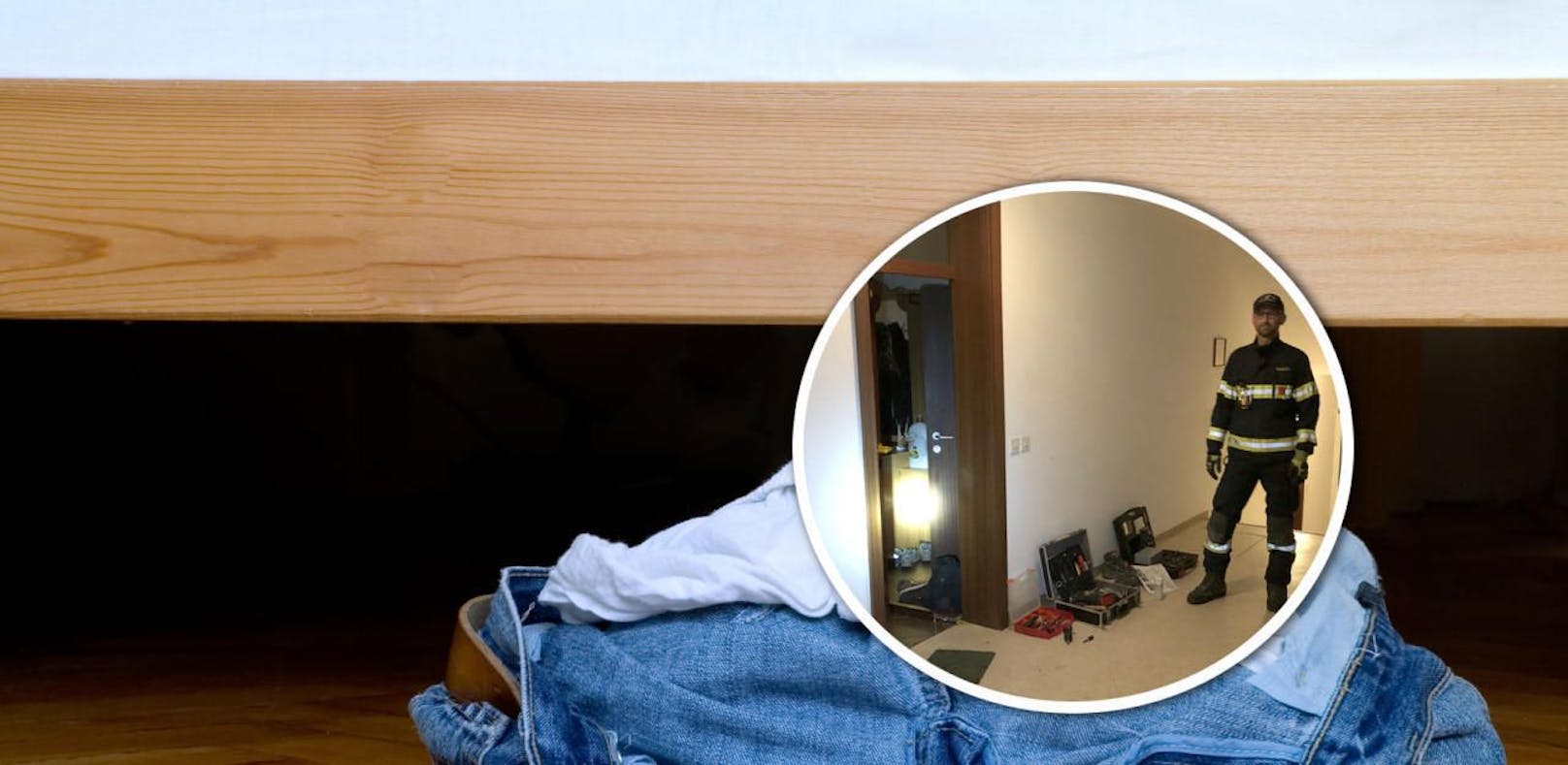 Alkolenker (25) versteckte sich unter Bett vor Polizei