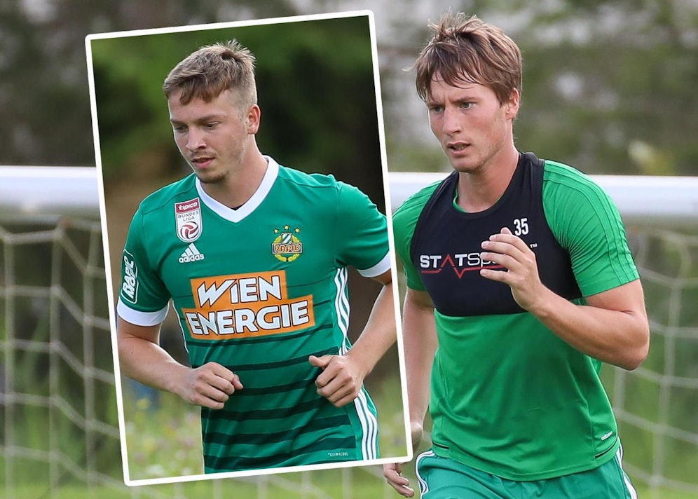 Sie könnten Rapid schon bald wieder zur Verfügung stehen: Schobesberger (li.) und Mocinic.