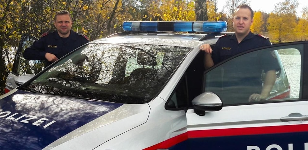 Lebensretter der PI Horn Uwe S. und Roman B. (v.l.n.r.)