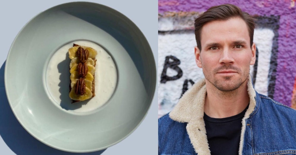 Fabian Günzels "Quarantäne"-Rezept: Bananenbrot mit Skyr & Pecankerne.