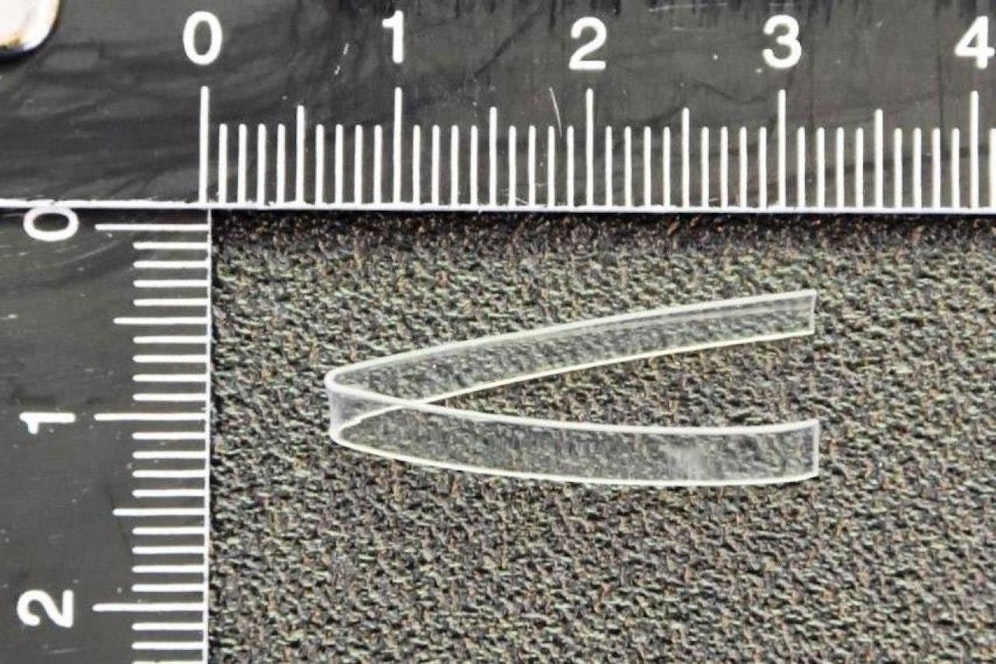 Ein sichergestellter Kunststoffstreifen