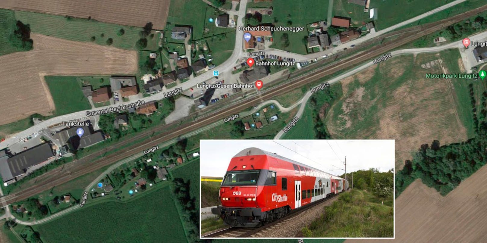 Ein hupender Zug nervte die Bewohner von Lungitz (Bez. Perg).