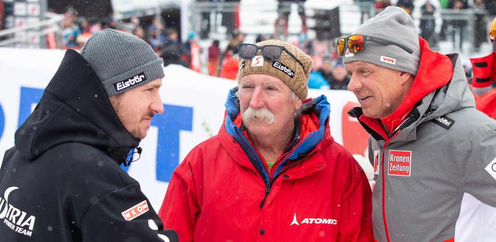 Legendäres Erfolgstrio: Ex-Ski-Superstar Marcel Hirscher, sein Vater und Trainer Ferdinand und Coach Mike Pircher 