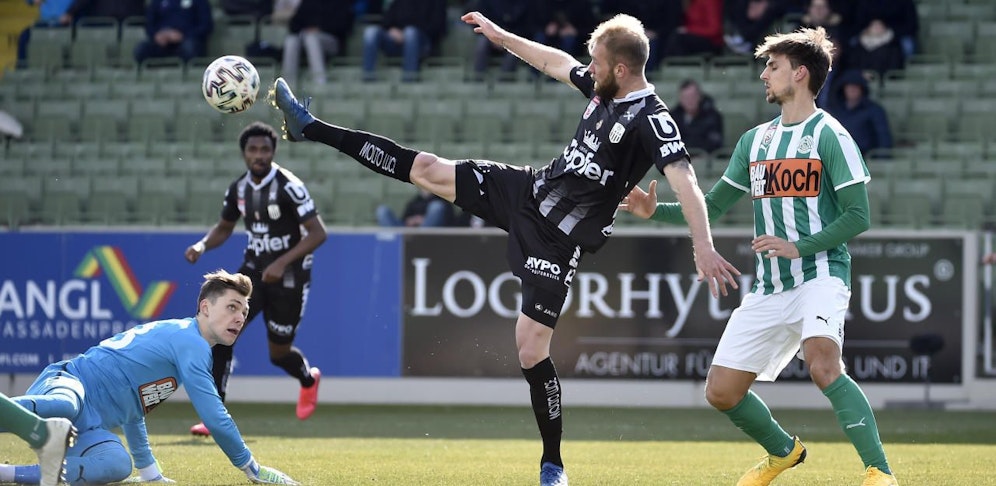 Angreifer Joao Klauss schoss den LASK zum 1:0-Auswärtssieg in Mattersburg. 