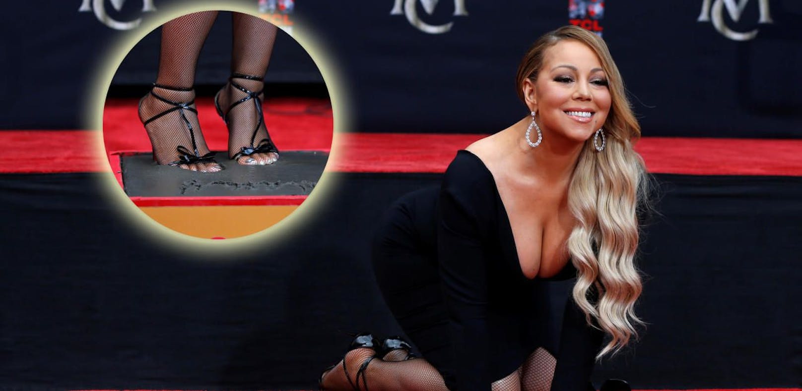 Mariah Carey steigt mit Nobel-Stilettos in Zement