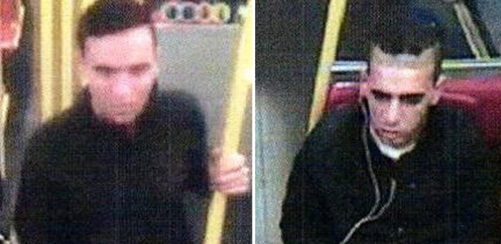 Diese beiden Männer sollen am 21. Oktober 2017 einen 22-Jährigen in der Wiener U-Bahn überfallen haben.