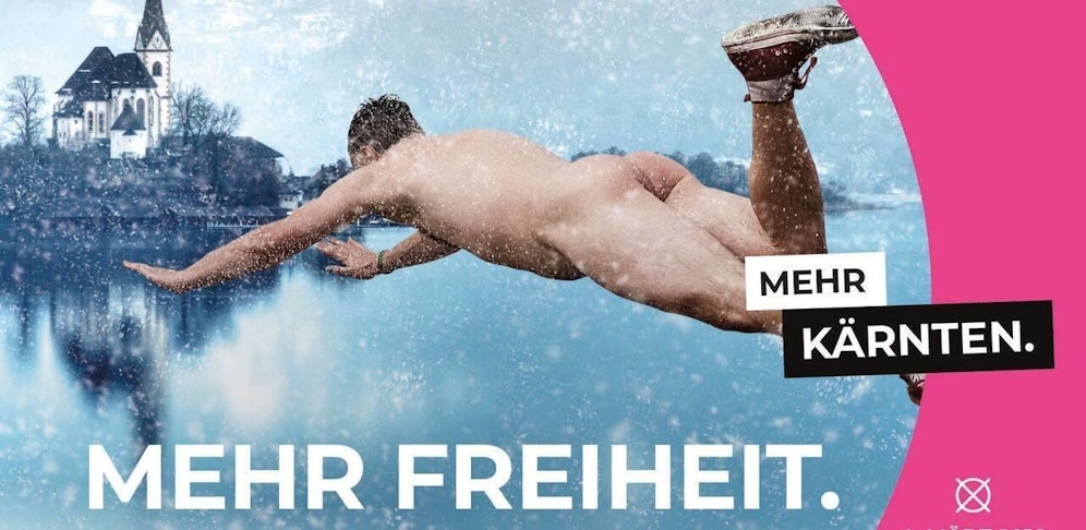 Das Wahlplakat der Kärntner NEOS für die Landtagswahlen am 4. März 2018