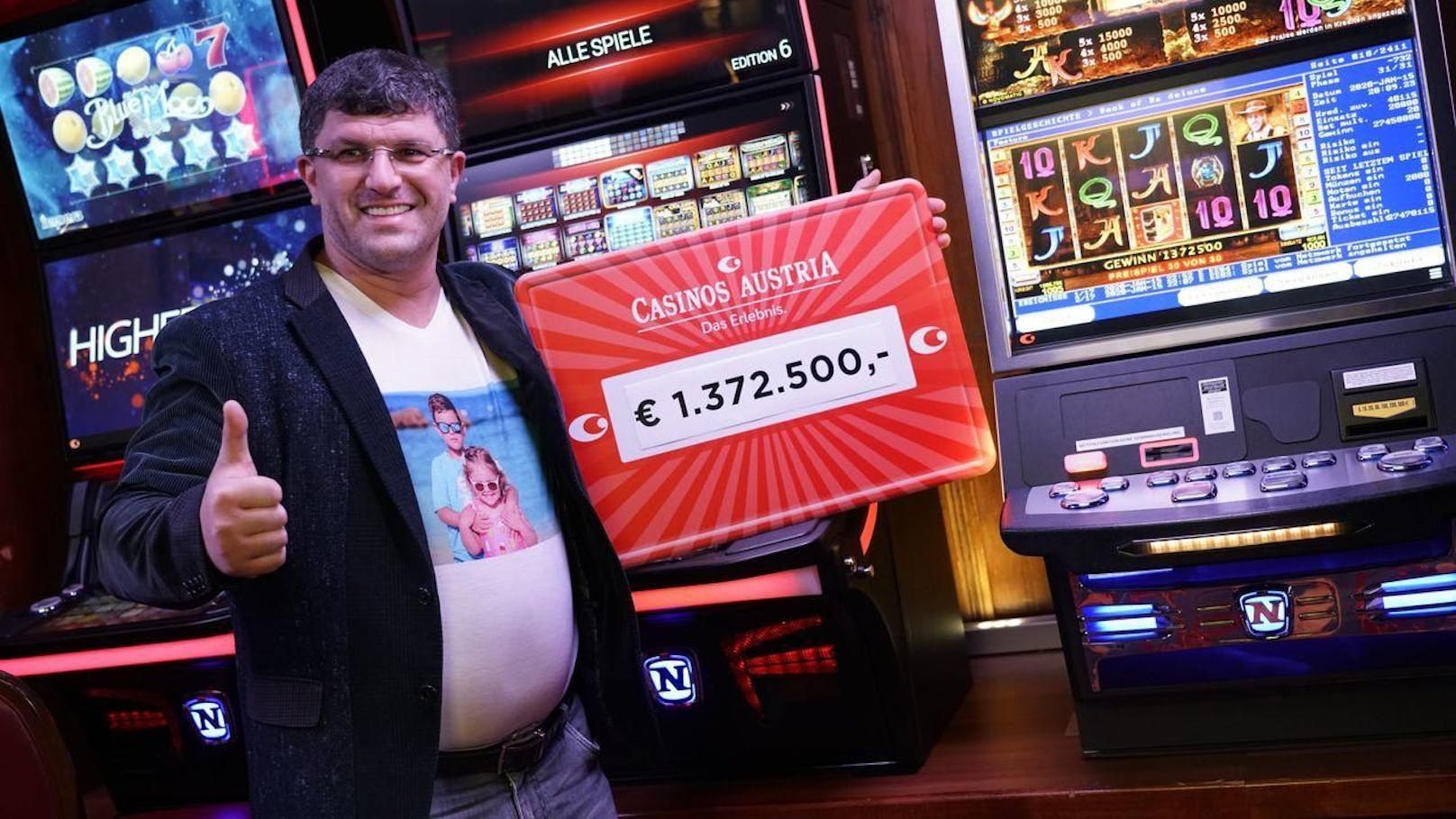 Leon Tsoukernik aus Tschechien hat 1,3 Millionen Euro im Casino Seefeld gewonnen.