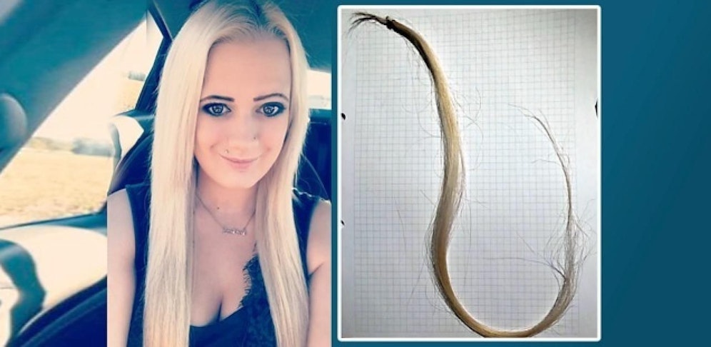 Die Burgenländerin Kerstin (22) büßte ein Büschel Haare ein.