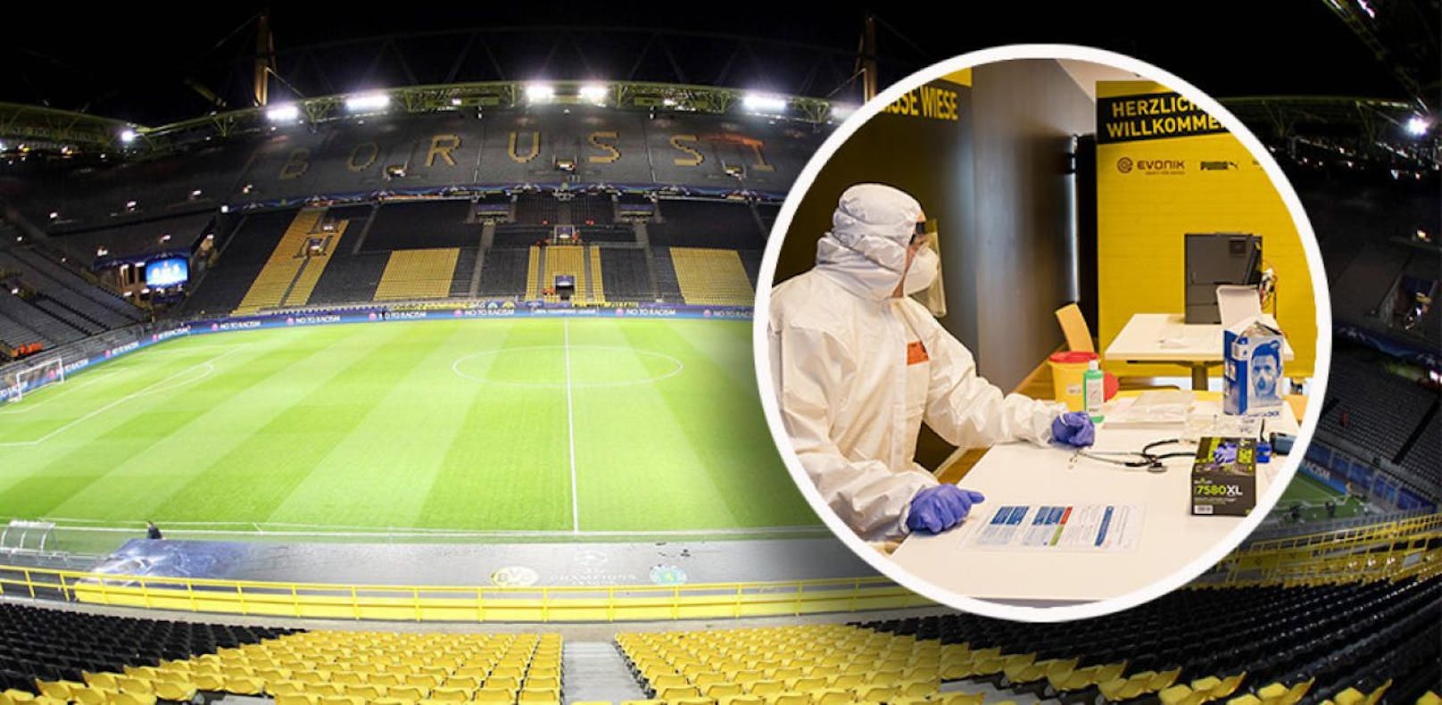 Das Dortmunder Stadion wird zu einem Corona-Zentrum. 