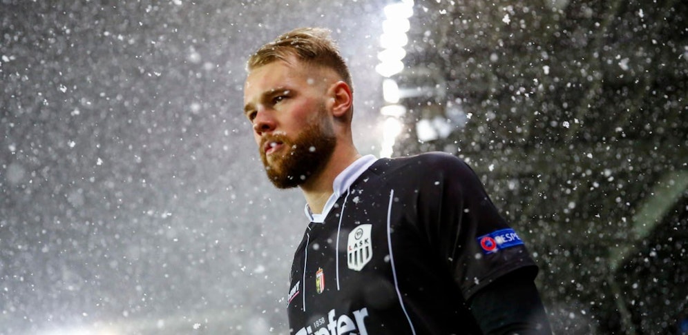 Joao Klauss im dichten Schneetreiben von Trondheim. In der Europa League rieselt es für die Linzer auch Millionen.