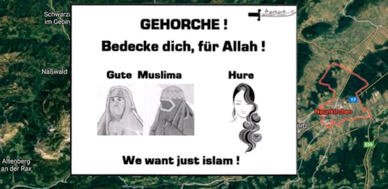 Dieser Islam-Flyer aus NÖ sorgt für viel Wirbel.