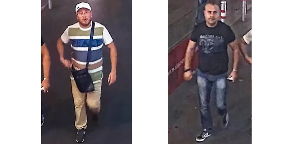 Die Polizei fahndet nach diesen beiden Männern.