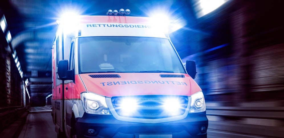 Unfall: Arbeiter musste ins Spital gebracht werden.